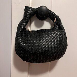 Anthropologie Larissa Woven Faux-Leather Shoulder Bag